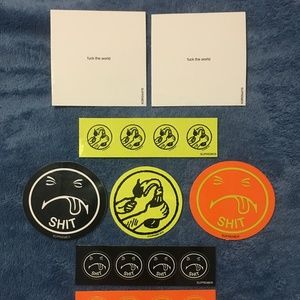 Supreme Sticker Bundle Molotov, Sh*t Smiley, FTW
